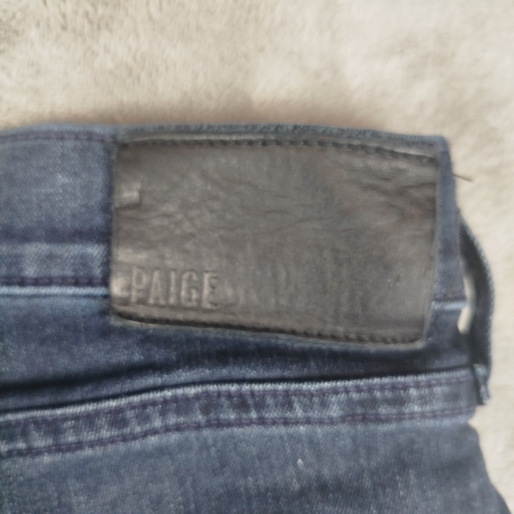 Paige Mens Lennox Jeans Stretch Dark Wash Denim‎ Mens 34x28 Slim Fit EUC - Picture 8 of 12
